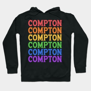 COMPTON RAINBOW TYPOGRAPHY Hoodie